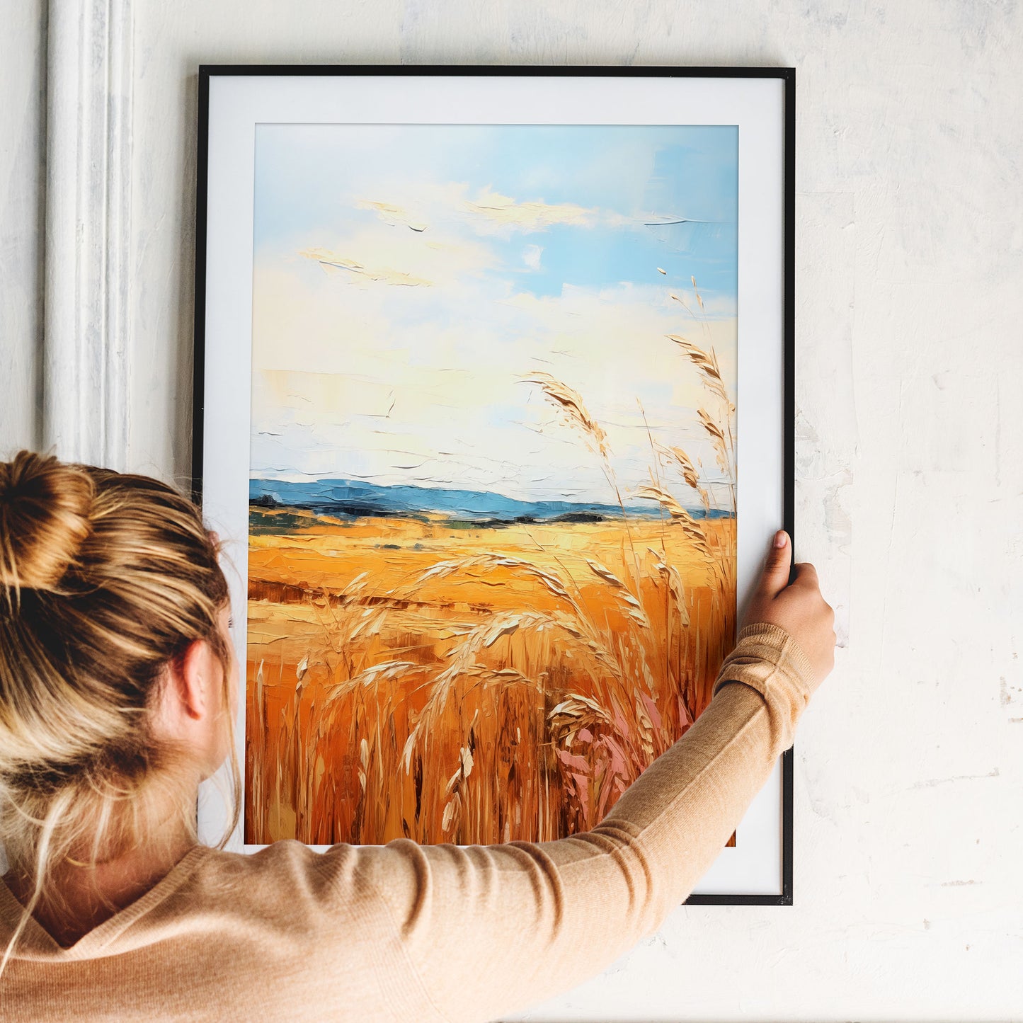 Autumn Field - Impressionism Collection - Digital Oil Painting | Printable Wall Art