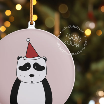 Digital Ceramic Christmas Ornament Mockup