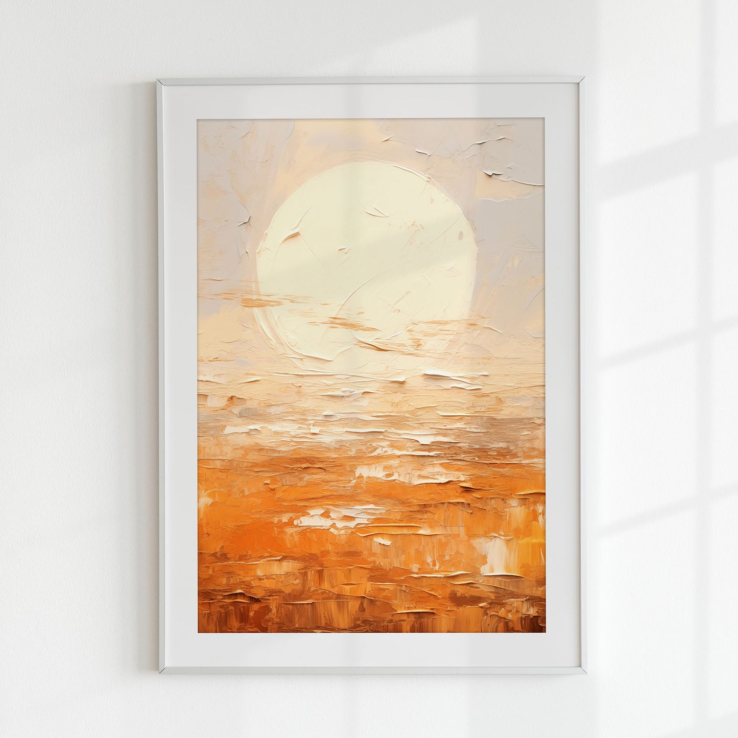 Sunset In The Field - Impressionism Collection - Digital Oil Painting | Printable Wall Art