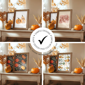 Fall Edition Picture Frame Mockup - 2:3 Frame Ratio