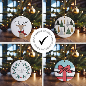 Ceramic Christmas Ornament Mockup