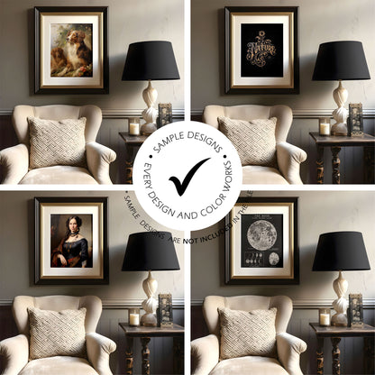 Picture Frame Mockup - 4:5 Frame Ratio - Victorian Style