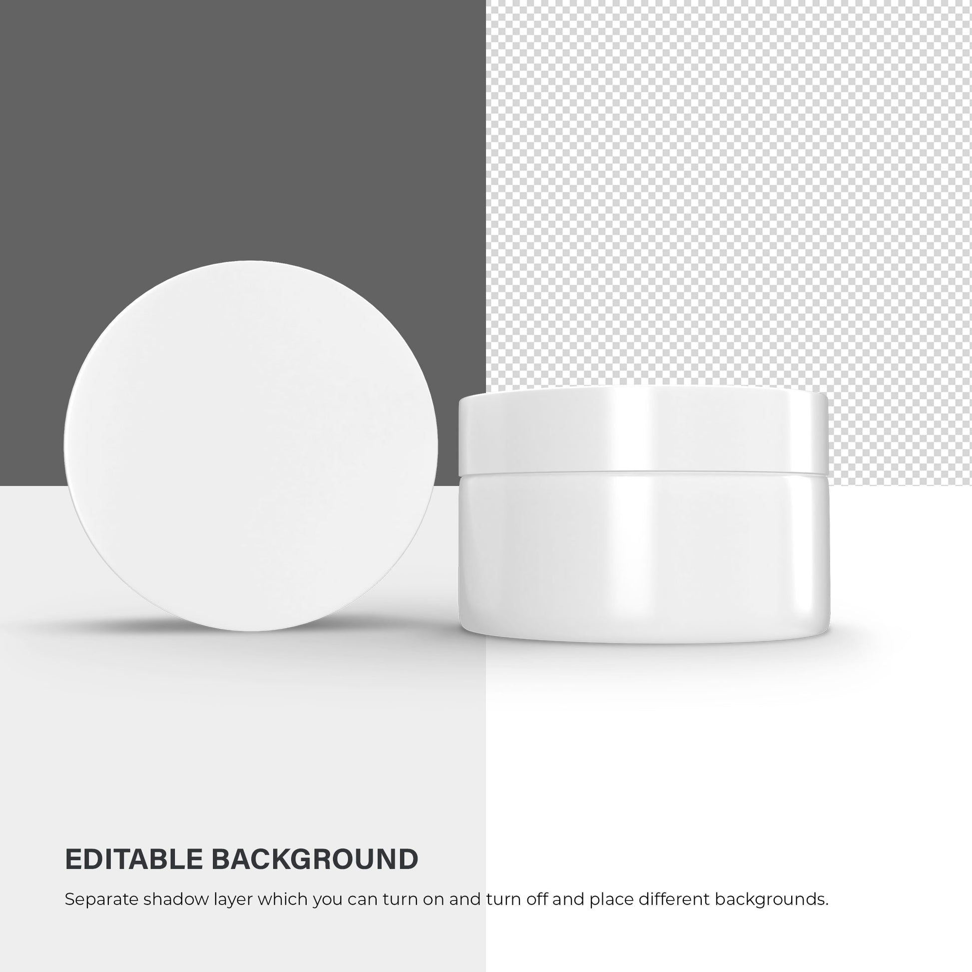 Plastic Cream Jar - Cosmetic Mockup