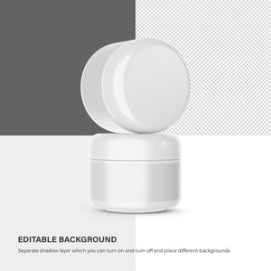 Plastic Round Cream Jars - 5 Mockups Bundle