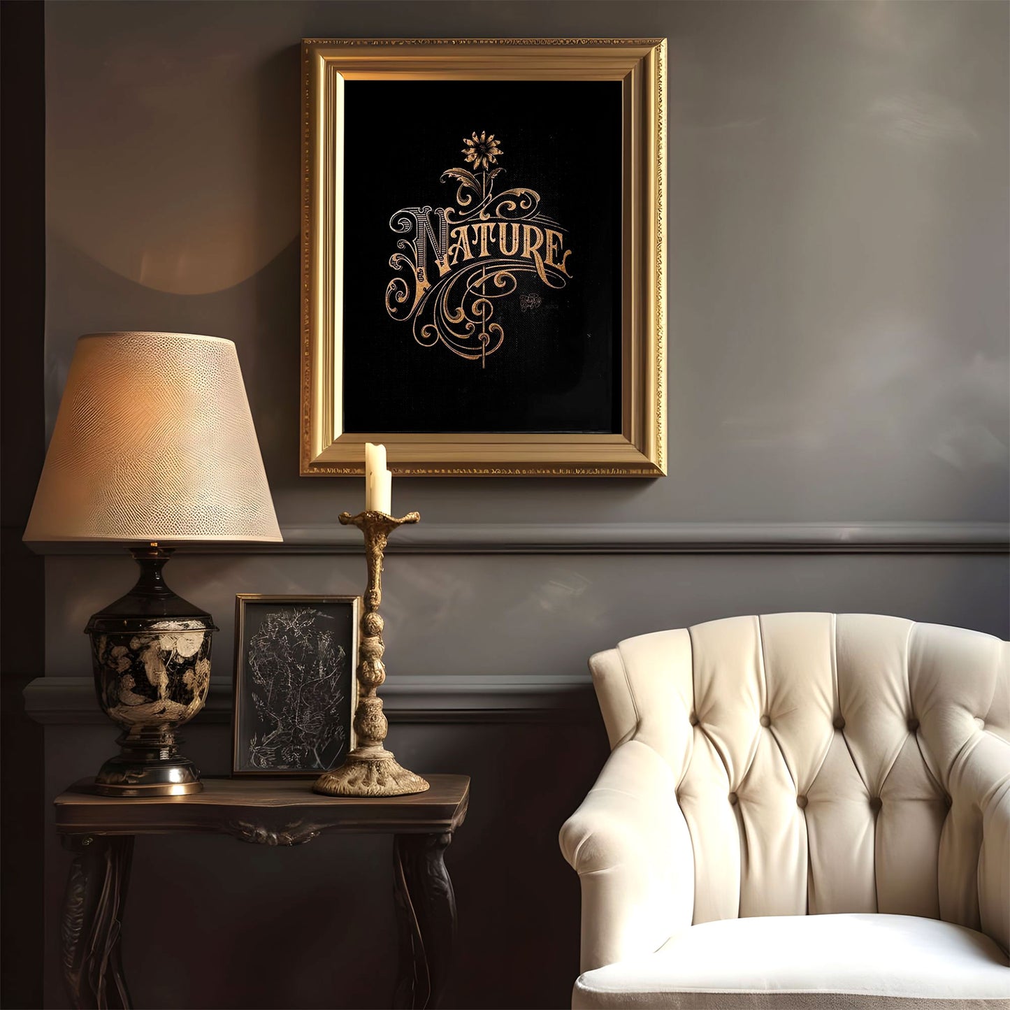 Picture Frame Mockup - 4:5 Frame Ratio - Victorian Style