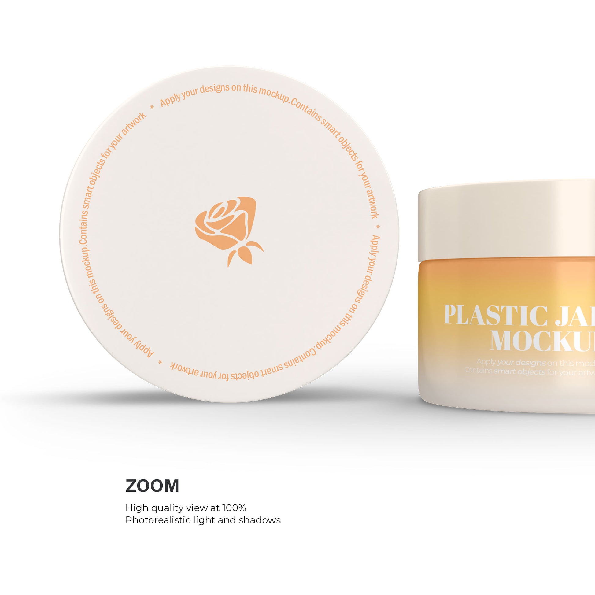 Plastic Cream Jar - Cosmetic Mockup