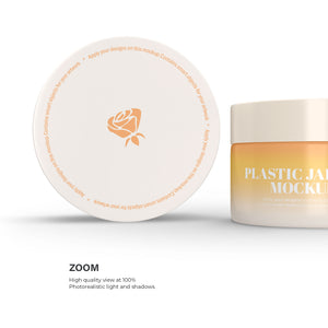 Plastic Cream Jar - Cosmetic Mockup