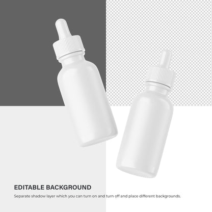 Glossy Dropper Bottle - Editable Lid