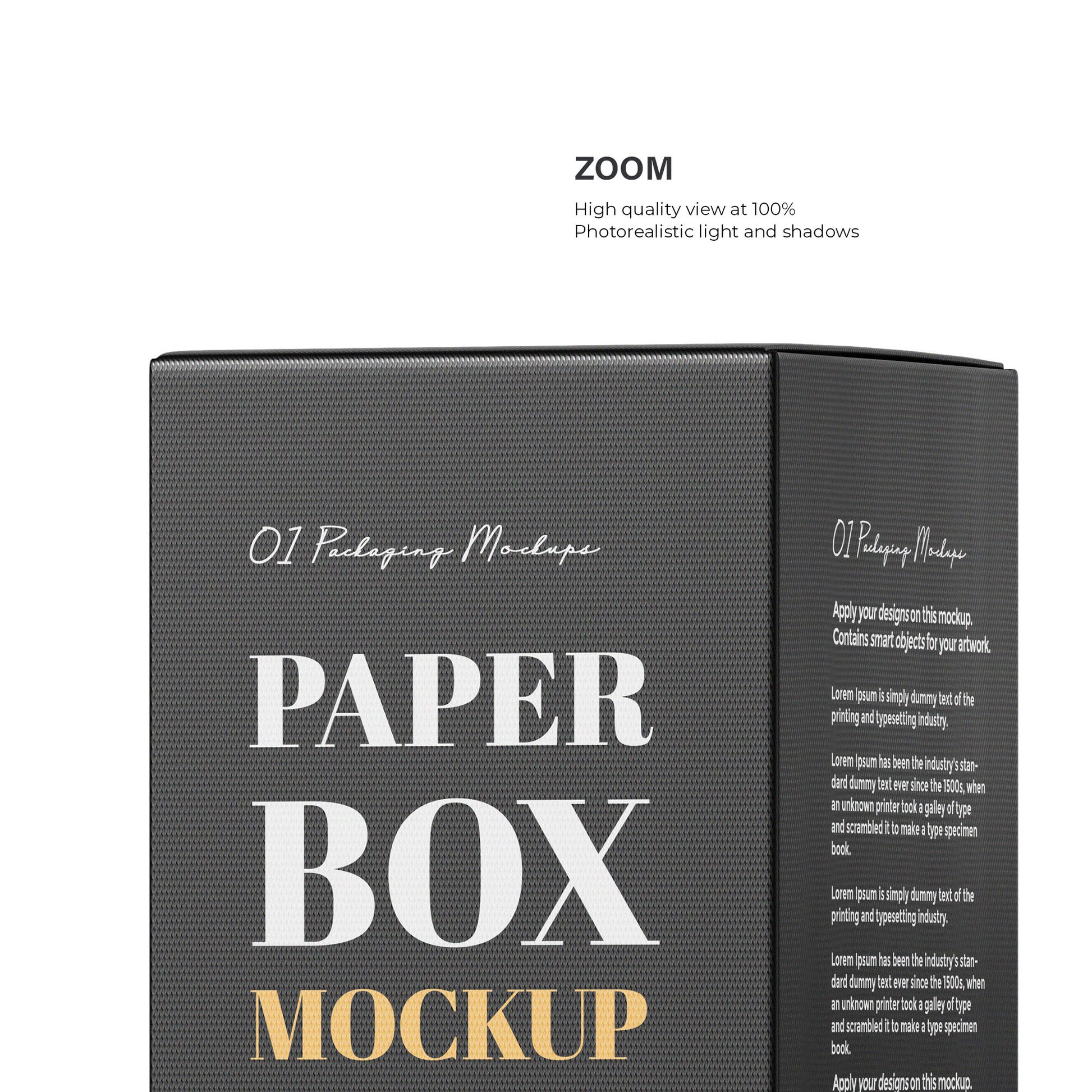 Tall Paper Box - 6 Mockups Bundle