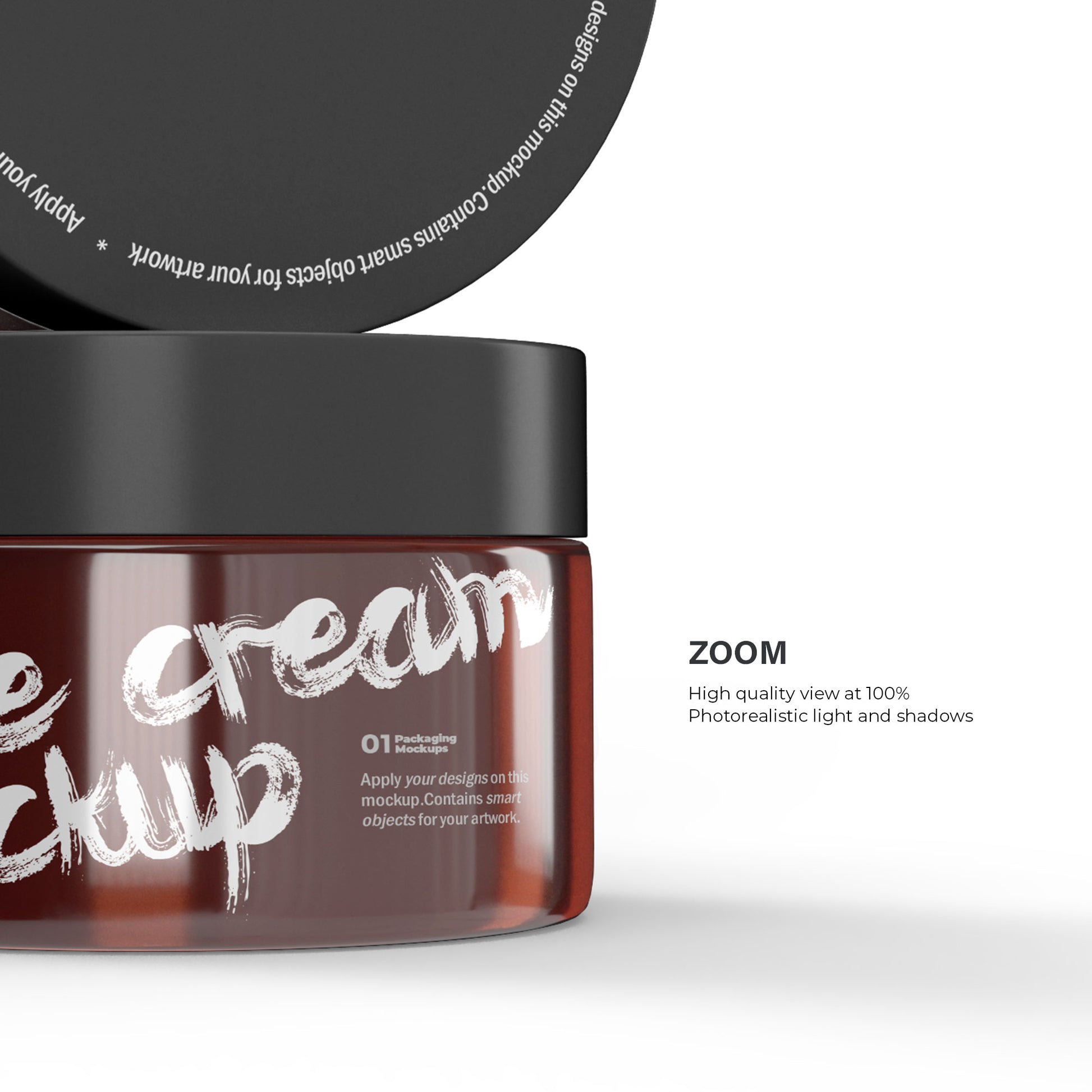 Amber Cream Jars - Cosmetic Mockup