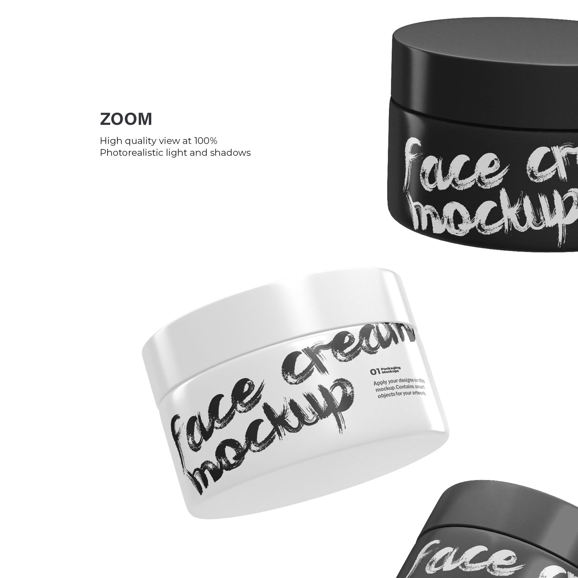 Cosmetic Plastic Jars - 6 Mockups Bundle