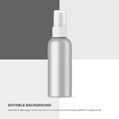 Metallic Spray Bottle - Editable Lid