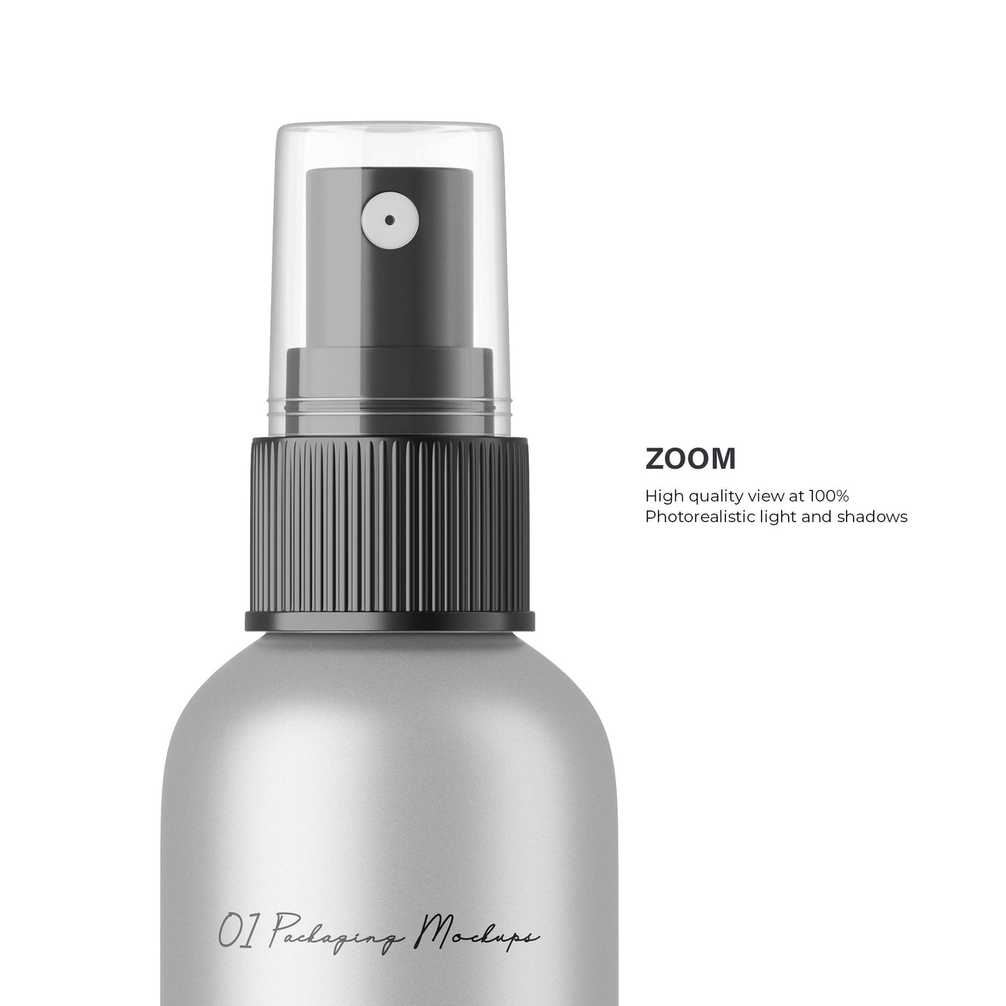 Metallic Spray Bottle - Editable Lid