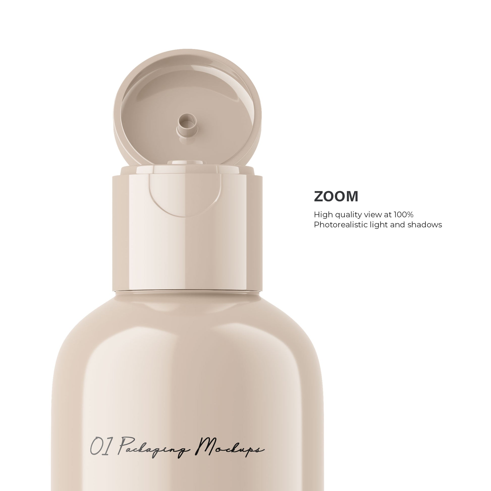 Plastic Flip Top Bottle - 100 ml