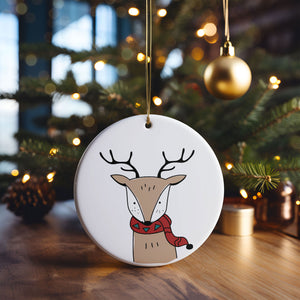 Ceramic Christmas Ornament Mockup