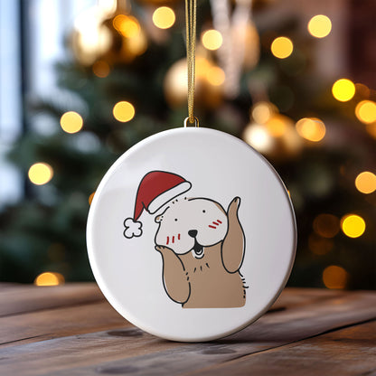 Digital Ceramic Christmas Ornament Mockup