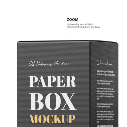 Digital Paper Box Mockup - PSD / PNG / JPG