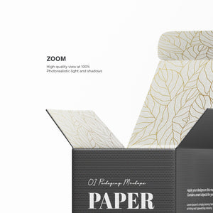 Digital Open Paper Box Mockup - PSD / PNG / JPG