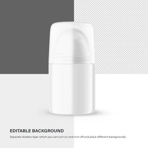 Digital Plastic Roll-On Bottle - Cosmetic Mockup - PSD / PNG / JPG