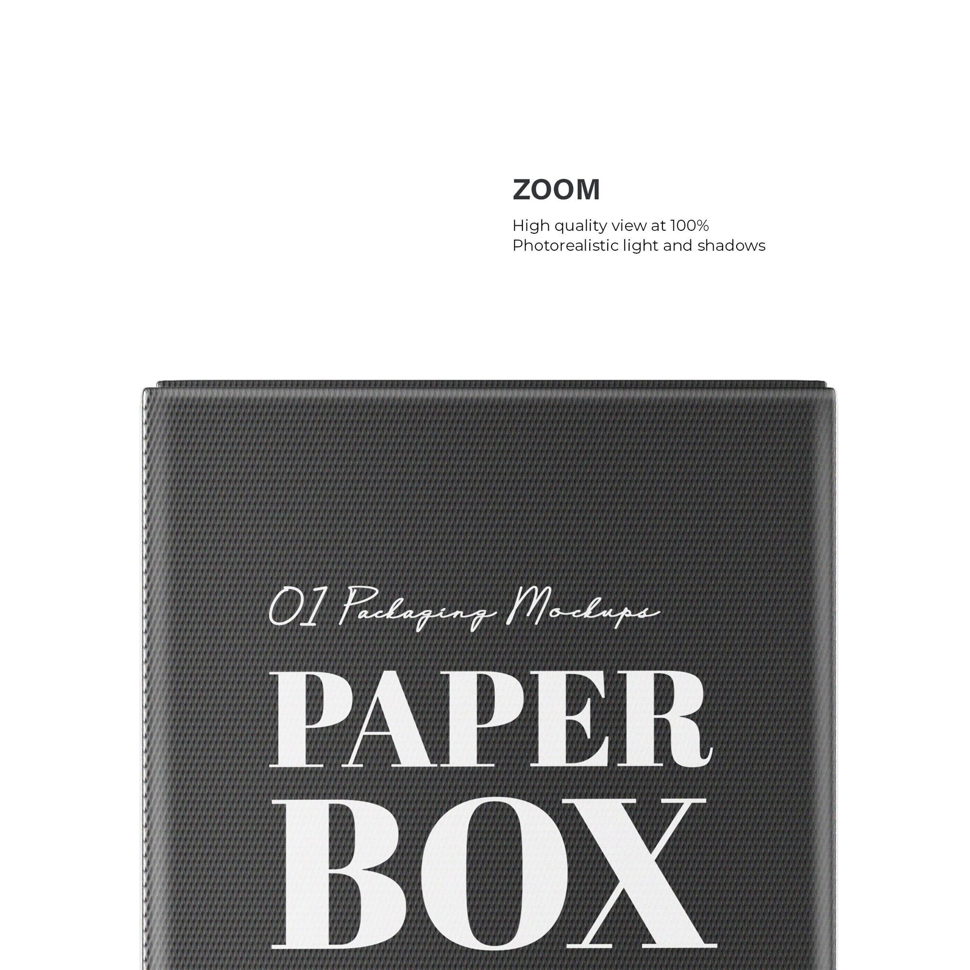 Digital Paper Box Mockup - PSD / PNG / JPG