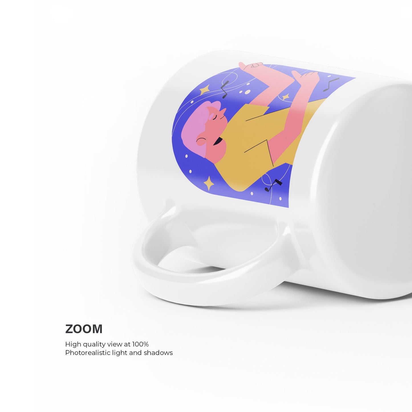 Digital Ceramic Mugs Mockup - PSD / PNG / JPG