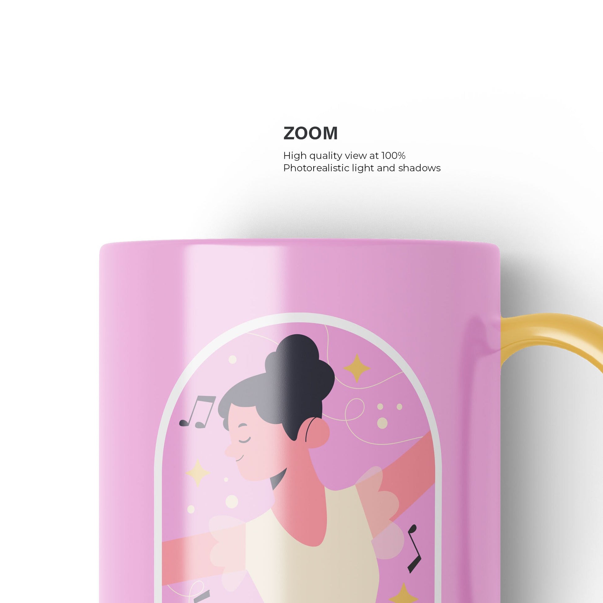 Digital Ceramic Mug Mockup - PSD / PNG / JPG