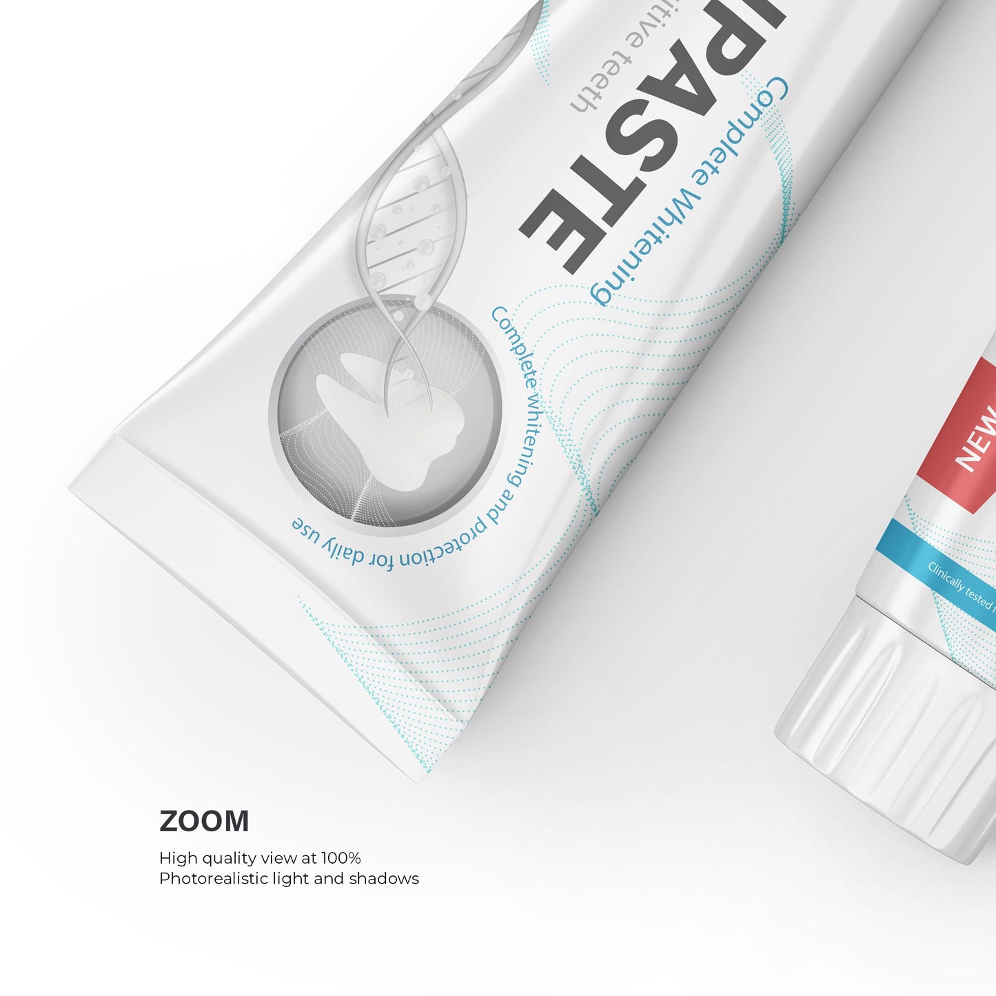 Digital Plastic Toothpaste Tubes - Mockup - PSD / PNG / JPG