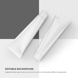 Digital Plastic Toothpaste Tubes - Mockup - PSD / PNG / JPG