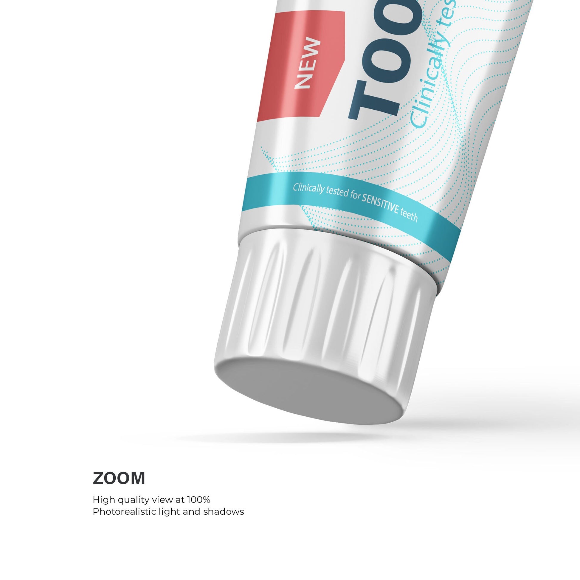 Digital Plastic Toothpaste Tube - Mockup - PSD / PNG / JPG