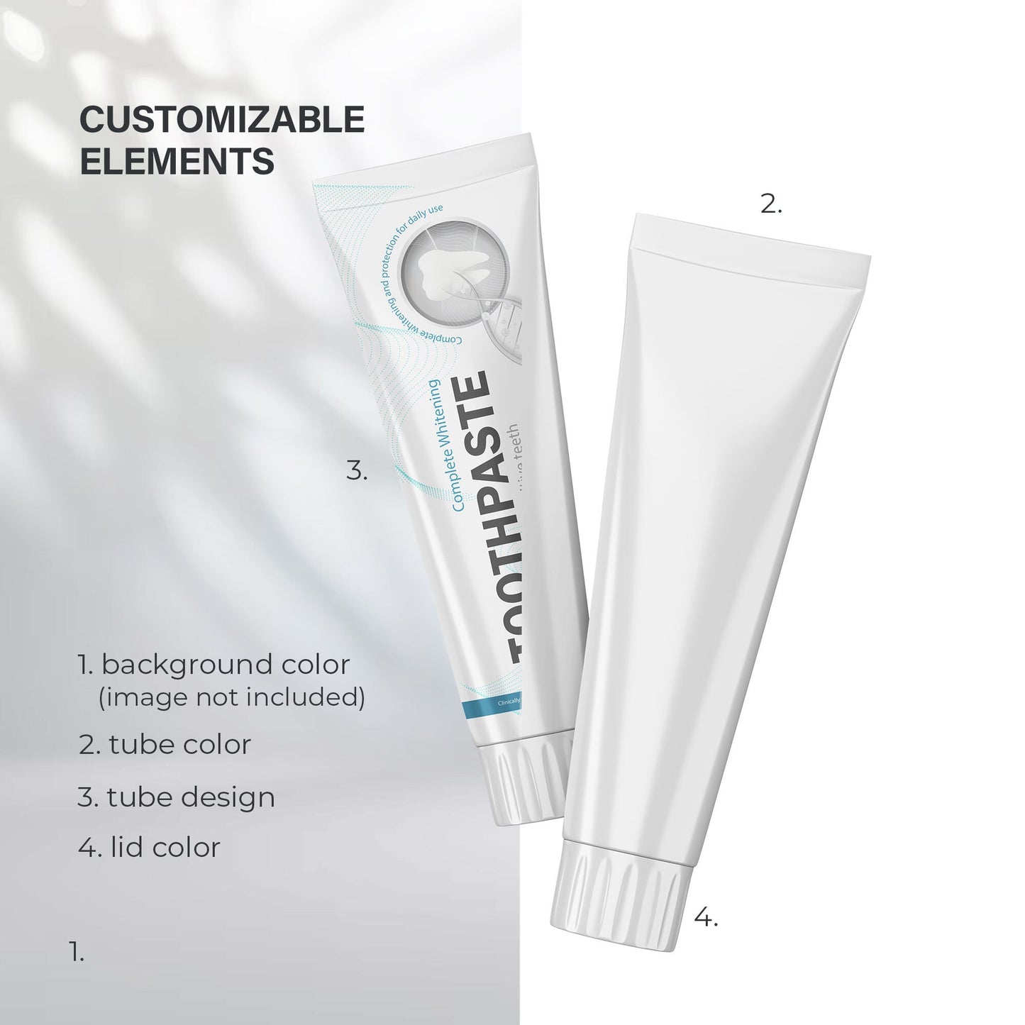 Digital Plastic Toothpaste Tubes - Mockup - PSD / PNG / JPG