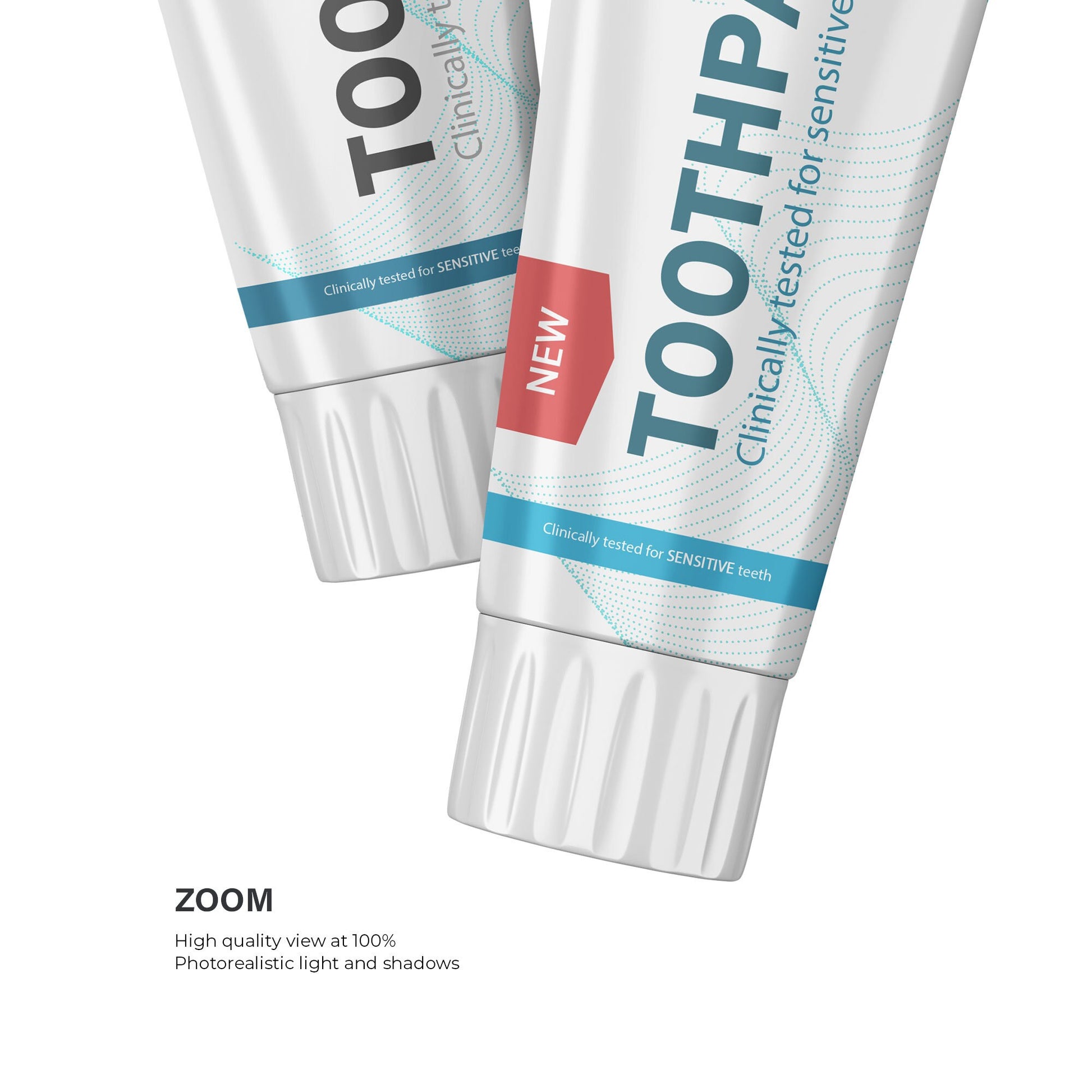 Digital Plastic Toothpaste Tubes - Mockup - PSD / PNG / JPG