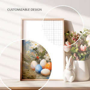 Digital Easter/Spring Theme Picture Frame Mockup - ISO Frame Size - PSD / JPG