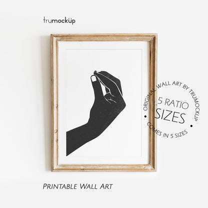 Italian Language Gesture - Funny Digital Illustration | Ready to Print Wall Art