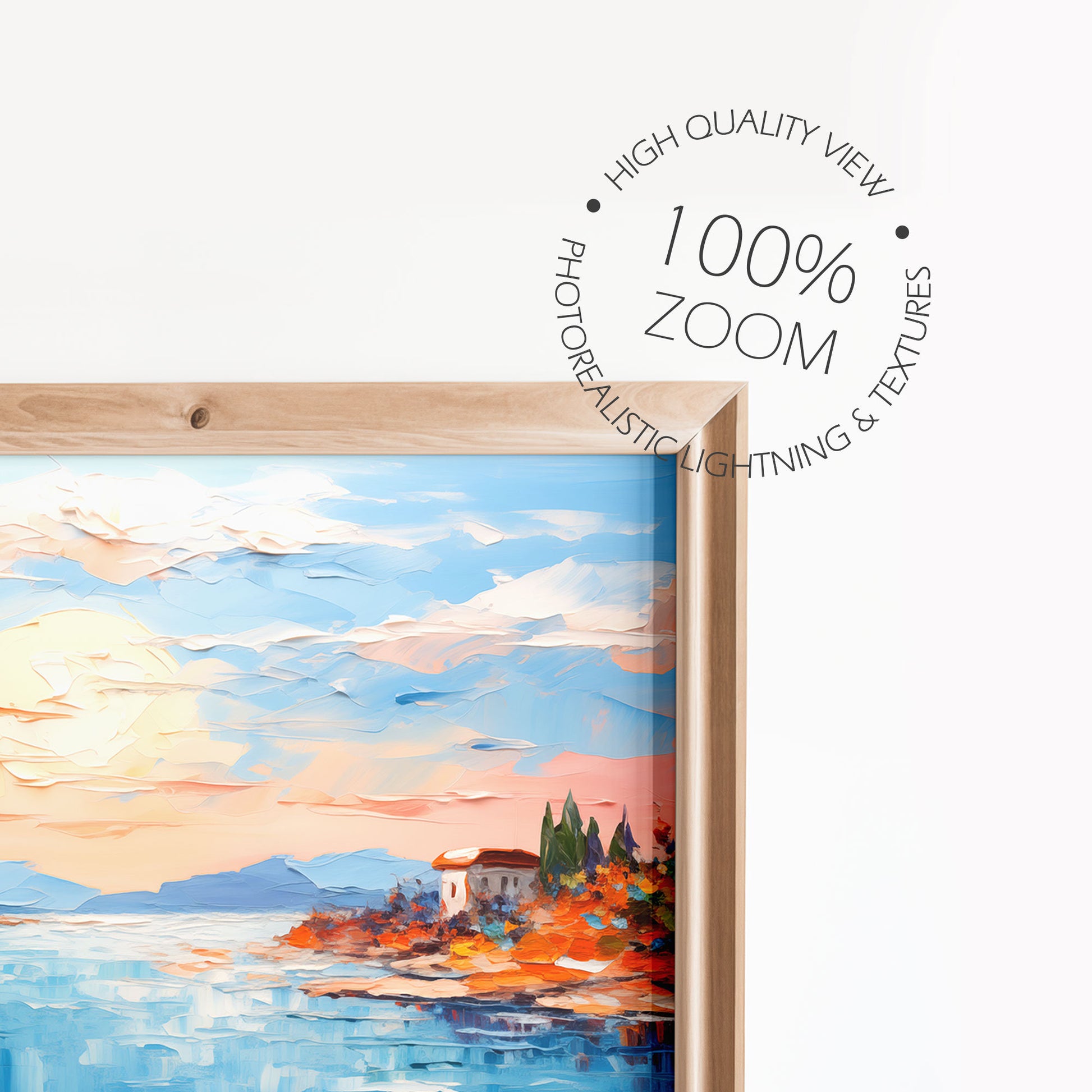 Digital Picture Frame Mockup - ISO Frame Size - PSD / JPG