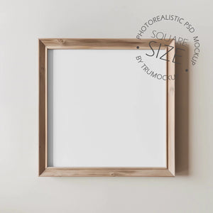 Picture Frame Mockup - Square Frame Size