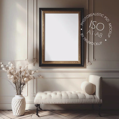 Picture Frame Mockup - ISO Frame Size - Victorian Style